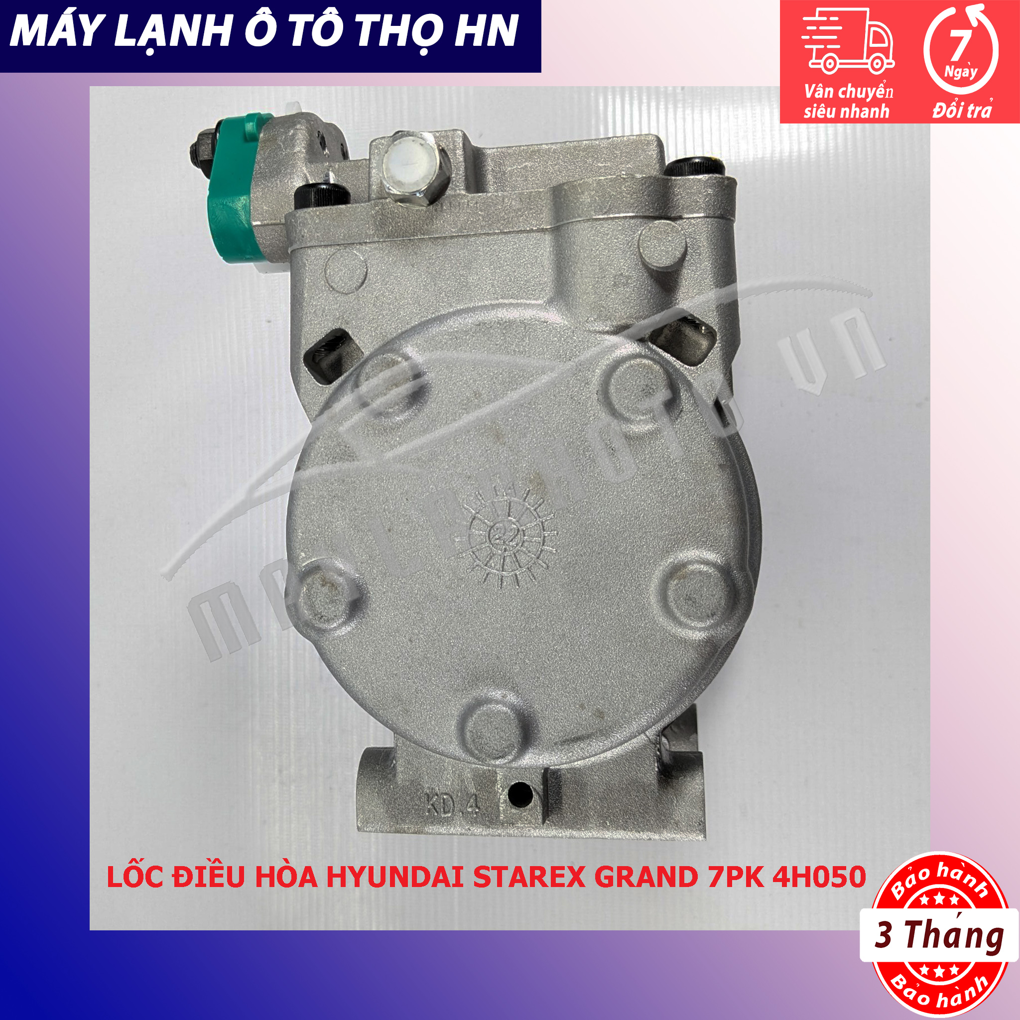 Lốc điều hòa (block,máy nén) Hyundai Starex Grand  2007 2008 2009 2010 2011 2012 2013 2014 2015 Hàn Quốc 07 08 09 10 11 12 13 14 15 97701-4H050