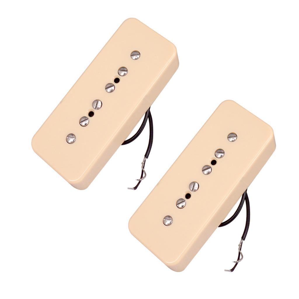 2x P90 Neck&Bridge Humbucker Pickups for LP EPI Electric Guitar Replacement
