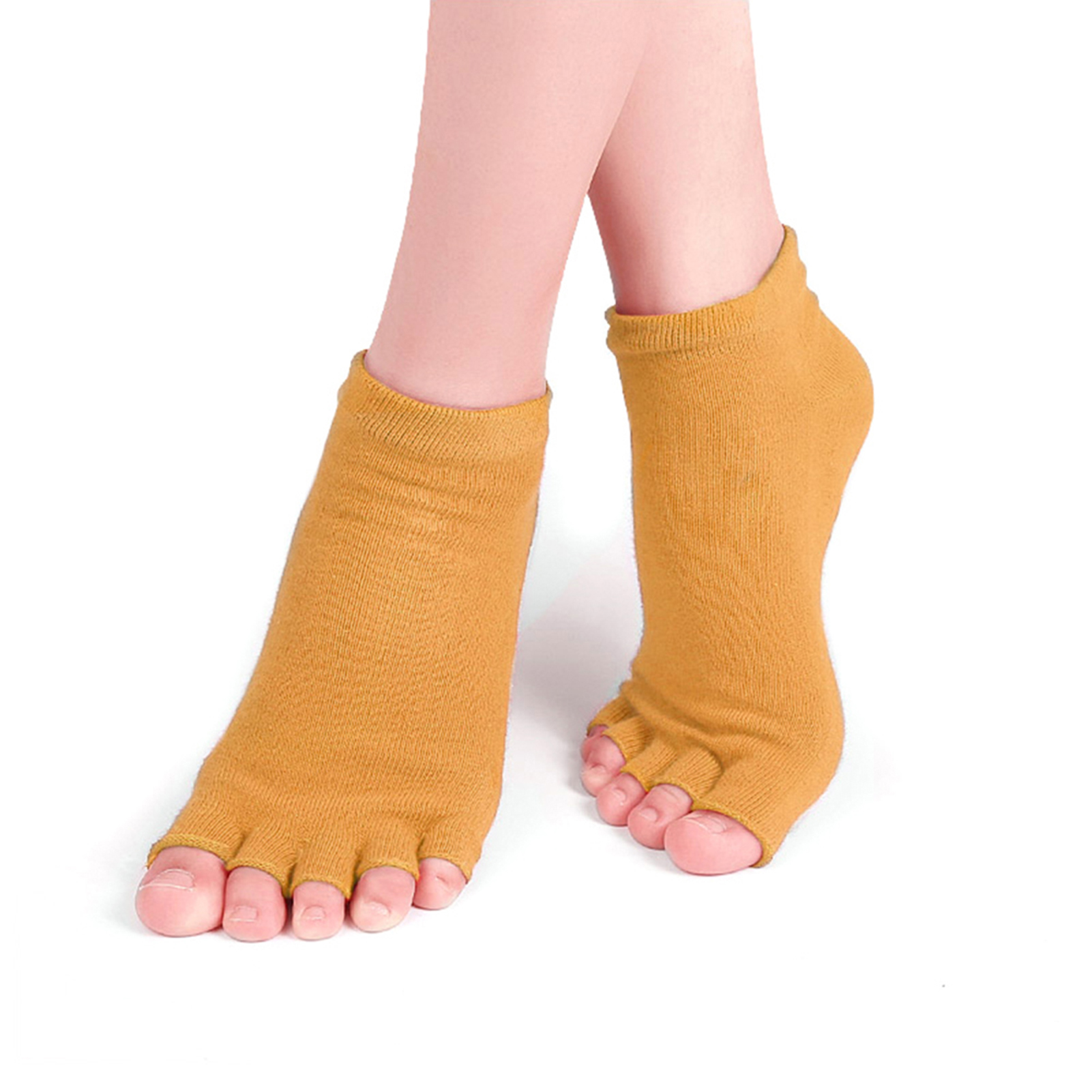Vớ Yoga cotton hở ngón không trơn trượt, Vớ thể thao