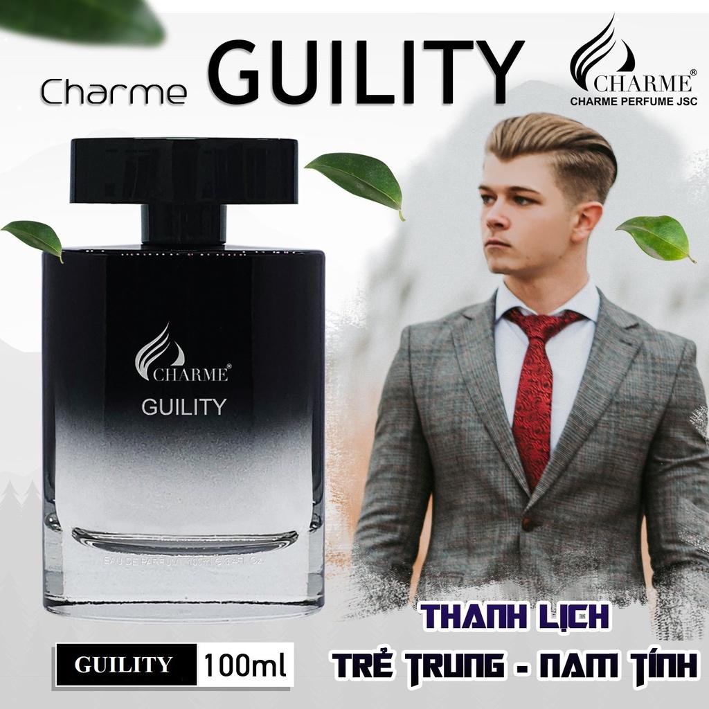 Nước Hoa Nam CHARME GUILITY 100ml Lưu Hương Lâu Phong Cách Bí Ẩn, Lịch Lãm, Sang Trọng Chính Hãng