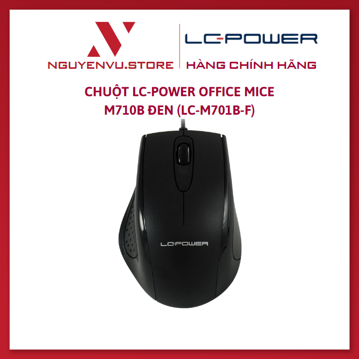 Chuột LC-Power Office Mice M710B Đen (LC-M701B-F) - Hàng chính hãng