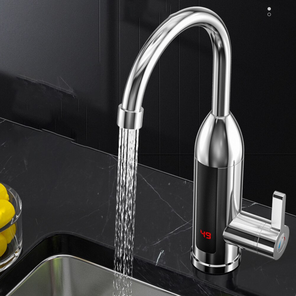 Vòi nước rửa chén nóng lạnh 360 độ 3000W Electric Water Heater Faucet LCD Display 360-Degree Adjustable