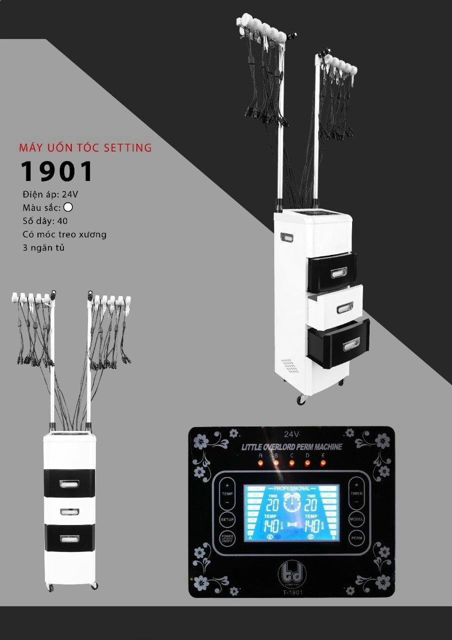 Máy uốn tóc, uốn Setting 40 trục uốn 1901