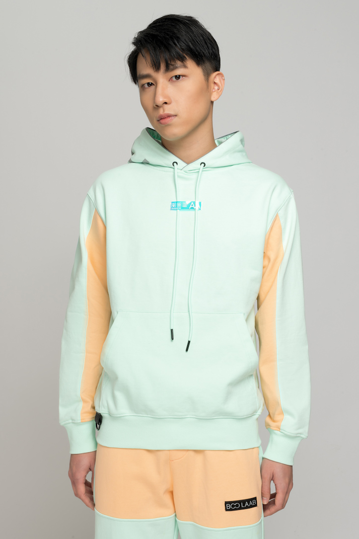 Áo Hoodie Unisex BOO Dáng Oversized Phối Màu Trendy, Logo AA BOOLAAB