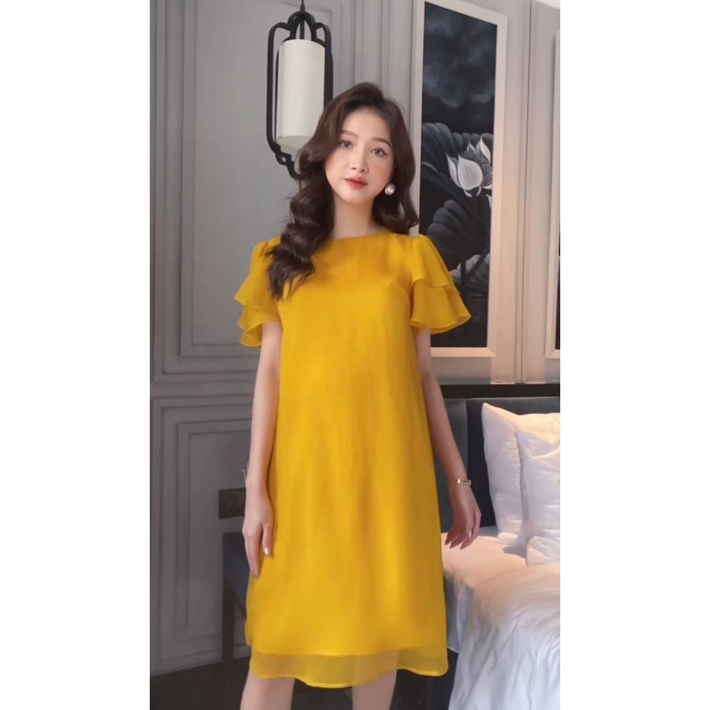 Váy Bầu von siêu nhẹ pga nơ lưng sang chảng cho bầu- chất đẹp giá rẻ