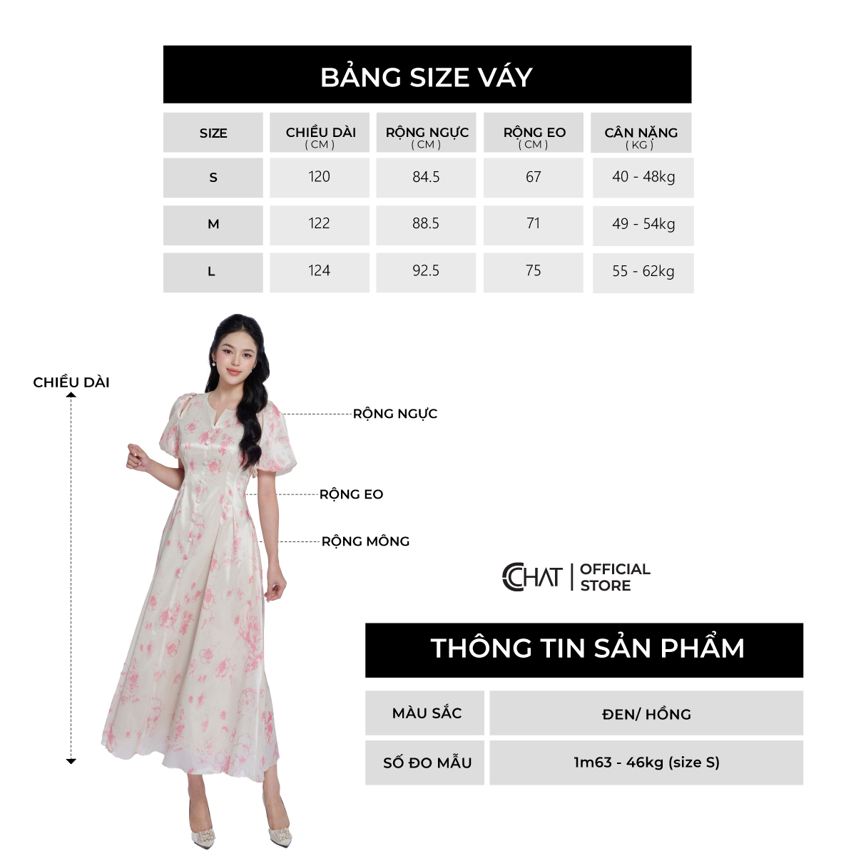 Đầm Nữ Dáng Xòe Hàng Cúc Giữa Chất Voan Cao Cấp Bay Bổng 13VNV4008XT