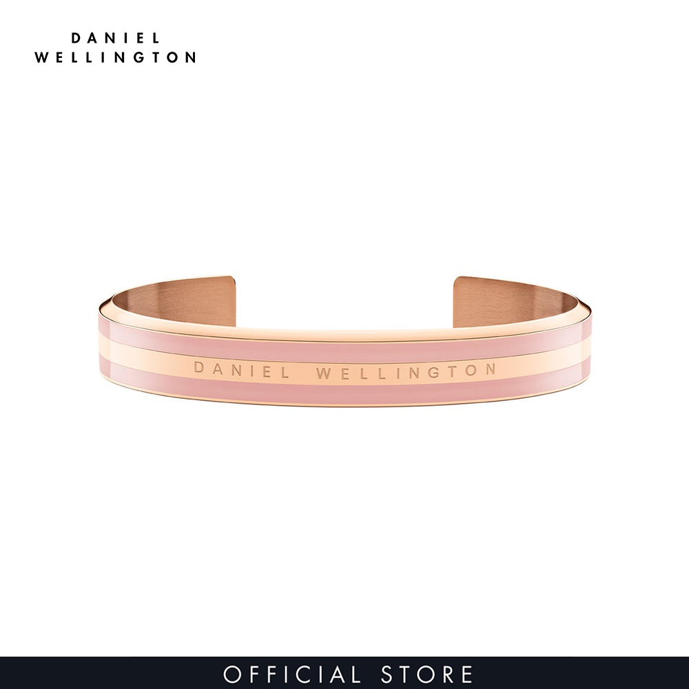 Vòng tay Daniel Wellington màu hồng, vàng hồng - Emalie Bracelet - M