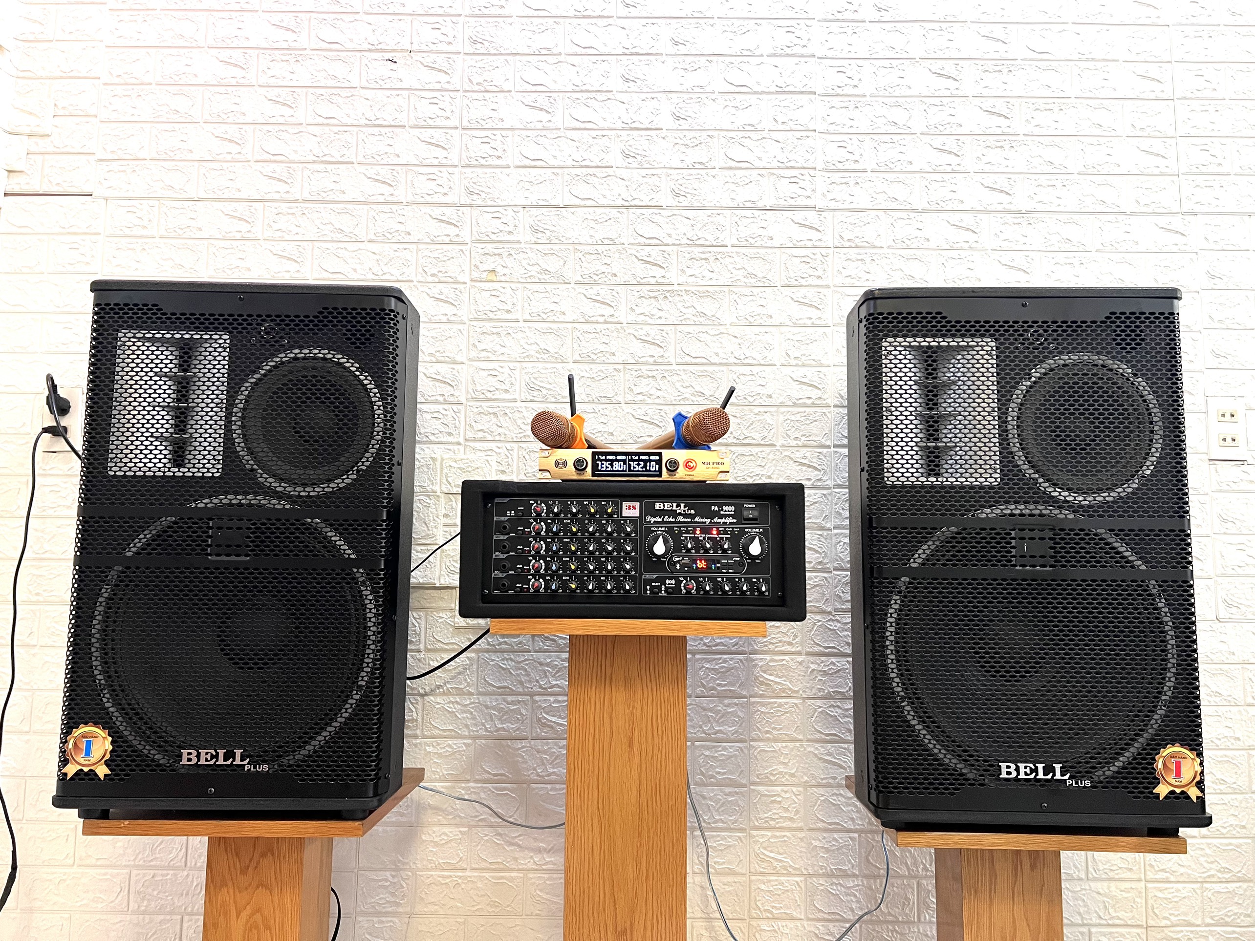 Bộ dàn karaoke 4 tấc ampli 16 sò gia đình BellPlus