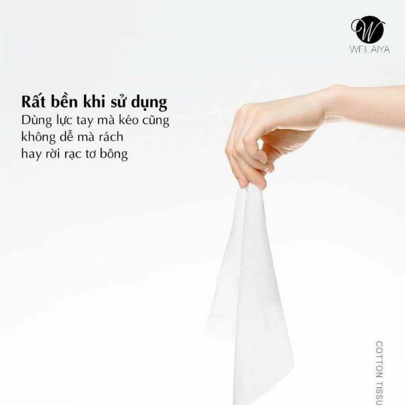 KHĂN GIẤY LAU MẶT COTTON THIÊN NHIÊN SIÊU DAI, MỀM MẠI, DÙNG 1 LẦN TIỆN DỤNG