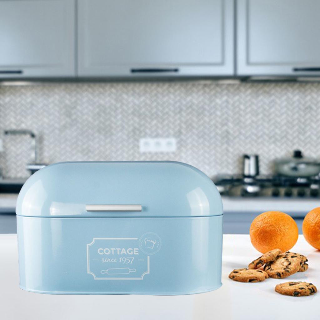 Farmhouse Bread Box Cosmetics Organizer Food Storage for Countertop Kitchen