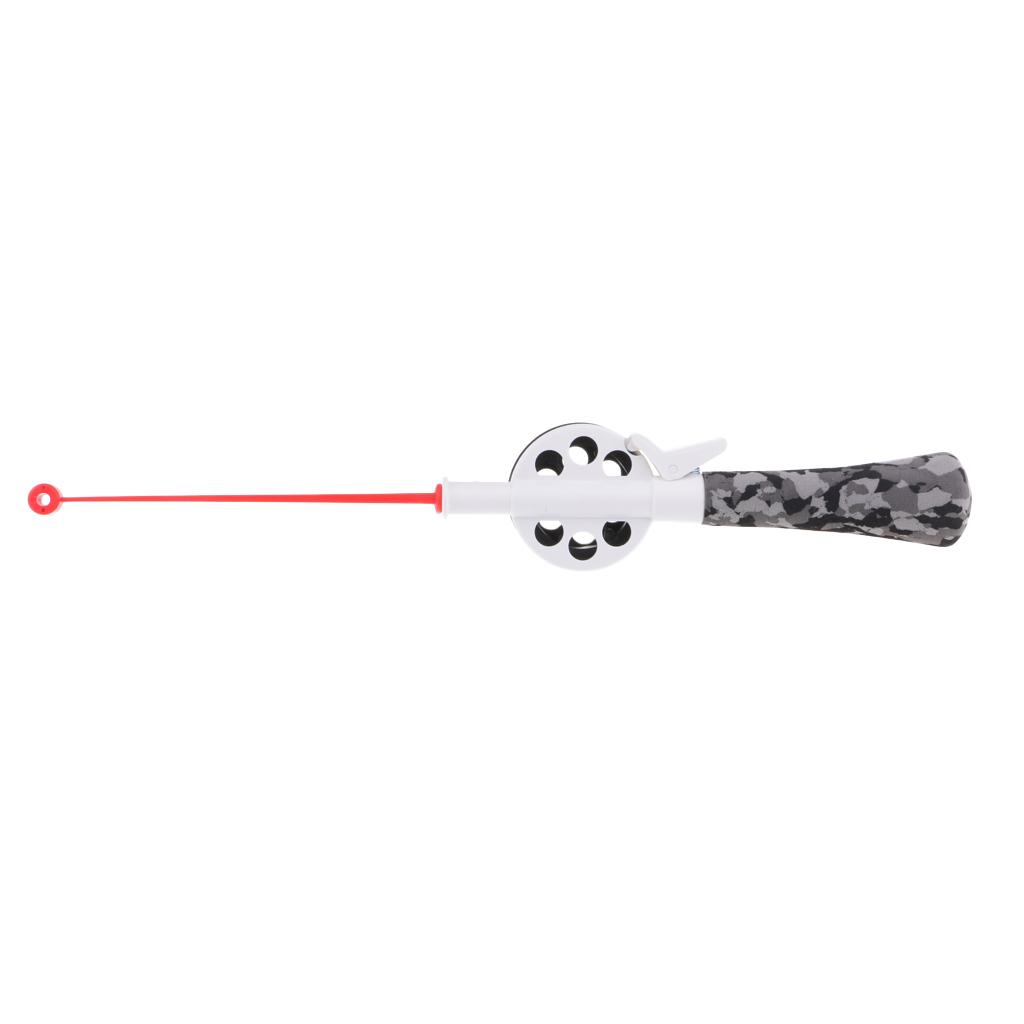 Children Kids Mini Winter Fishing Rod 34cm Ice Rod Fishing Gear with Reel