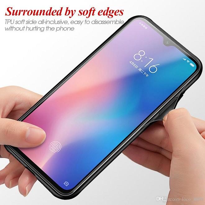 Ốp lưng kính màu Gradient viền dẻo cho Xiaomi Mi 9 SE
