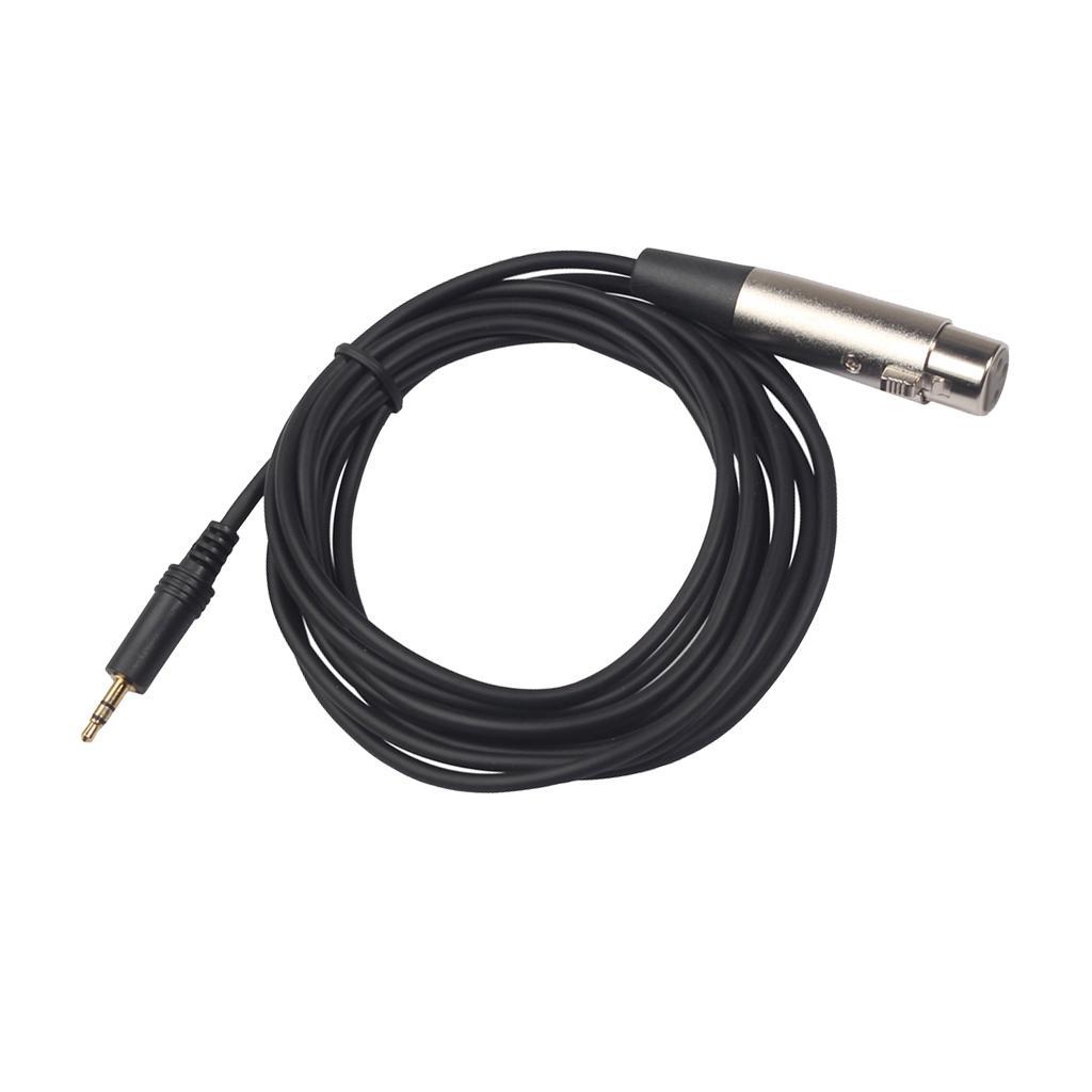 3.5mm to xlr, Angle 3.5mm TRS Stereo Male to XLR Female Cable