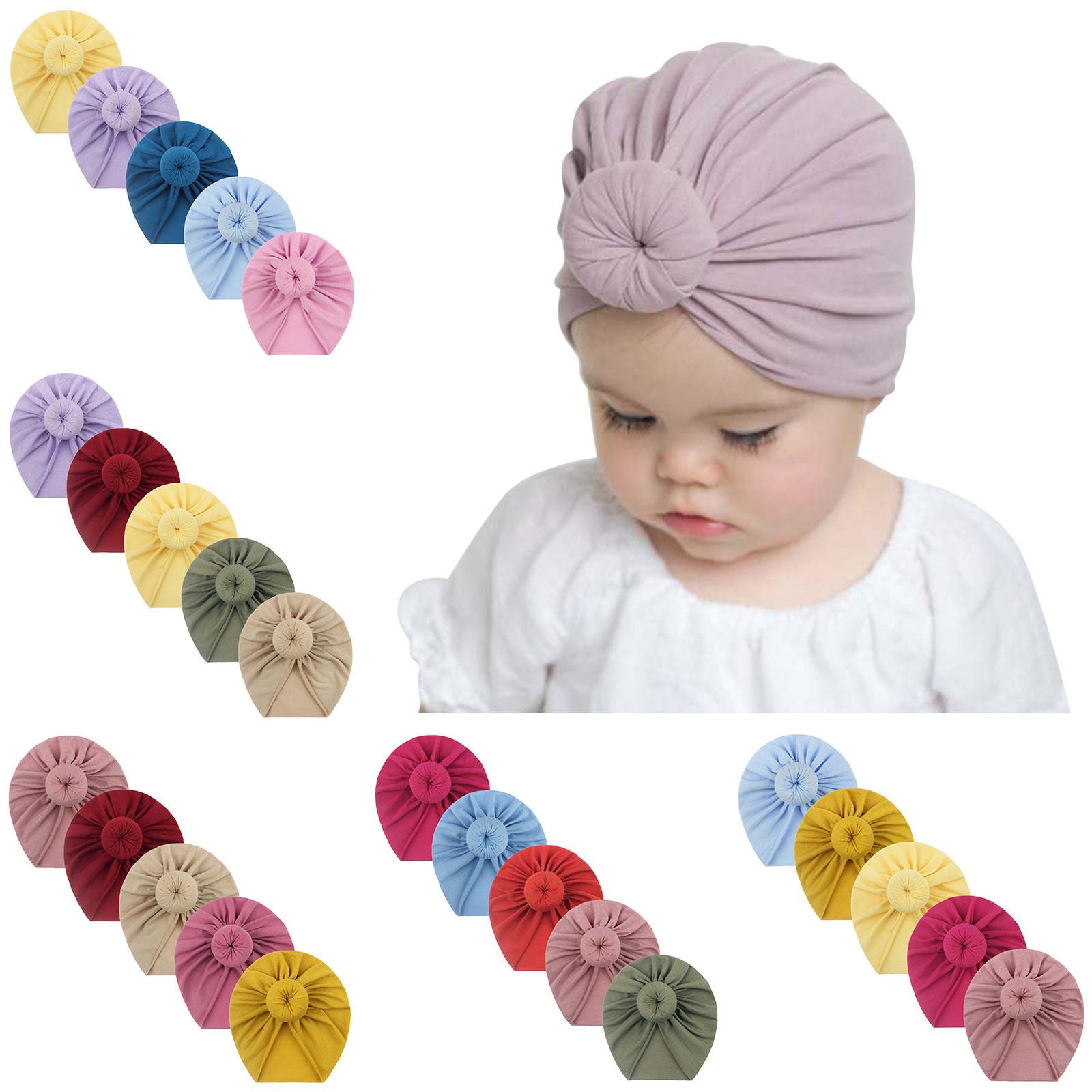5 Bộ Sơ Sinh Bé Tập Đi Trẻ Em Bé Gái Bé Trai Băng Đô Cài Tóc Turban Gọng Cotton Bò Nón Bóng Tròn Hoa Xinh Xắn Cho Bé Gái Chắc Chắn Băng Đô Cài Tóc Turban Gọng thắt Nút Xinh Xắn