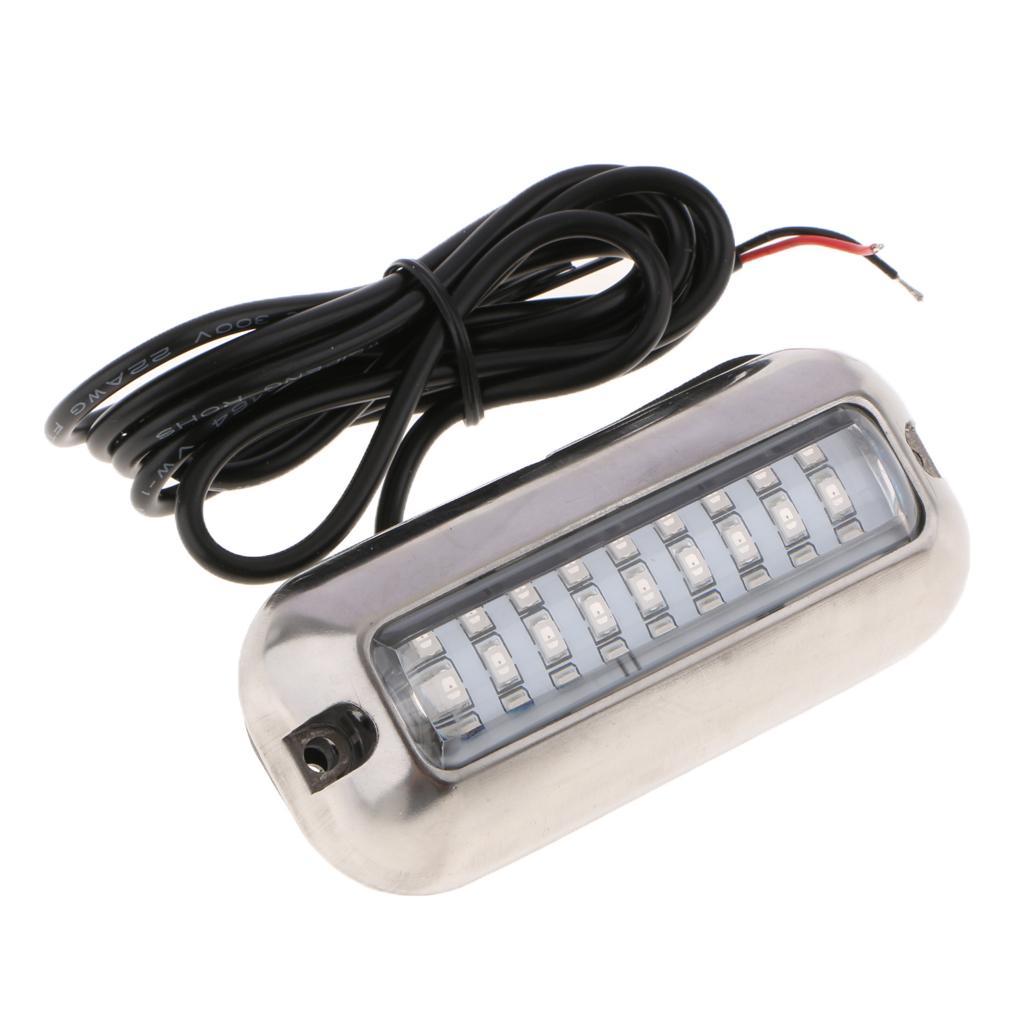 3.5inch Marine 27 Led Light Polished SS Blue, Boat Trailer Oval Oblong led Cockpit Interior Step Deck Lights Lighting Boating, Stainless Steel Bezel