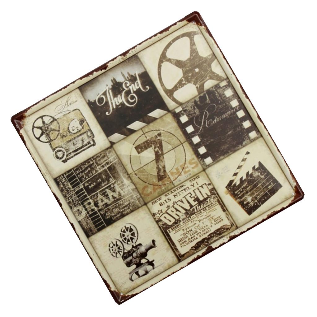 30cmx30cm Vintage Metal Tin Sign Plaque Wall Art Poster Cafe Bar Pub