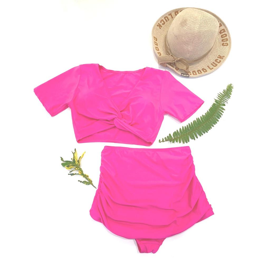 Bikini, Đồ Bơi Đi Biển Hai Mảnh Xoắn Ngực Nhiều Màu ODERI HM-005