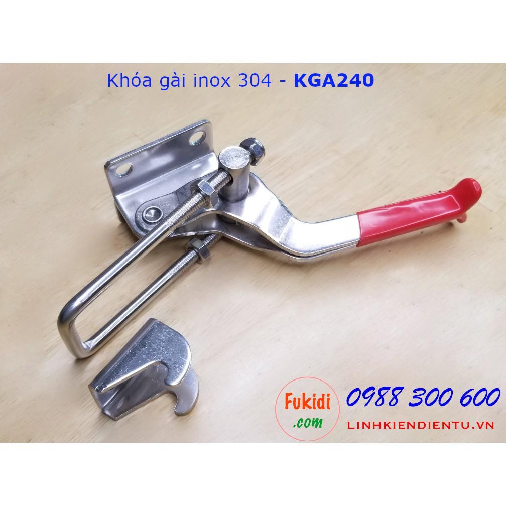 Khóa gài SU304 chiều dài 240mm thay đổi được - KGA240