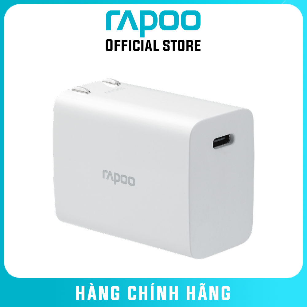 Adapter Củ Sạc 30W 1 Cổng Type C PD 3.0 C RAPOO PA30 Chuyên Cho Điện Thoại Samsung, Oppo, Xiaomi, Vivo - Hàng Chính Hãng