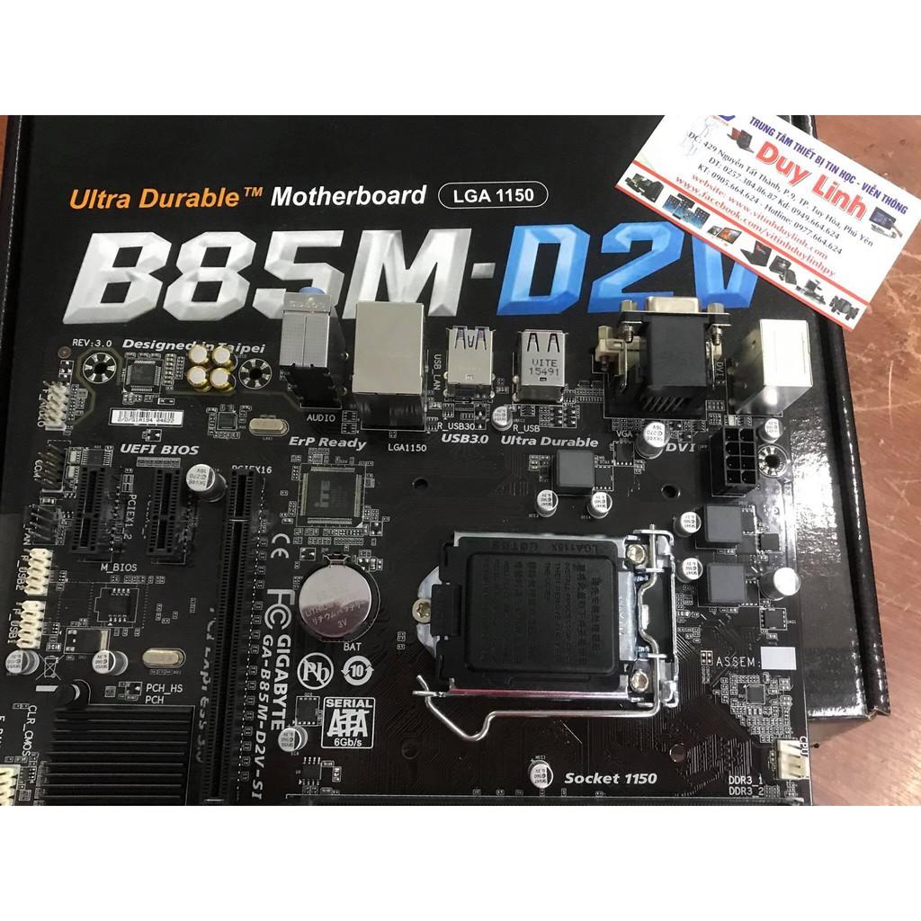 Main Gigabyte B85M-D2V D3V renew mới full HÀNG CHÍNH HÃNG