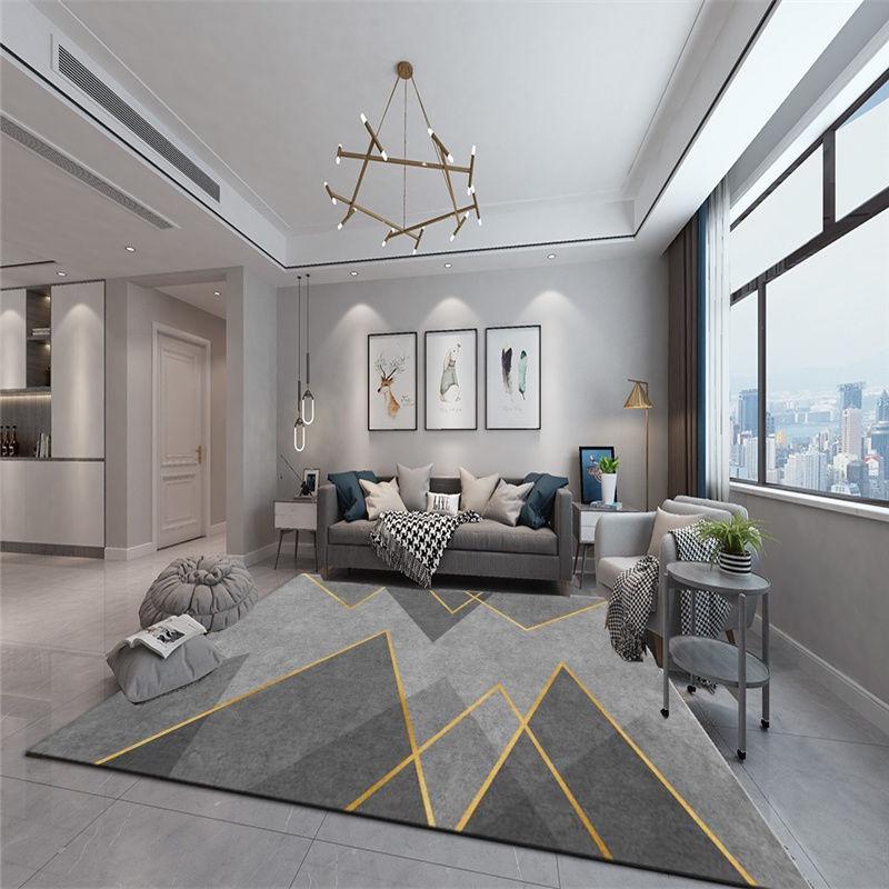 Thảm Trải Sàn Toàn Bộ Cạnh Giường Phòng Khách / Phòng Ngủ / Phòng Khách Chống Bẩn Phong Cách Bắc Âu