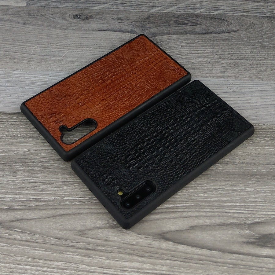 Ốp Lưng dành cho Samsung Galaxy Note 10 Da Cá Sấu Có Gù