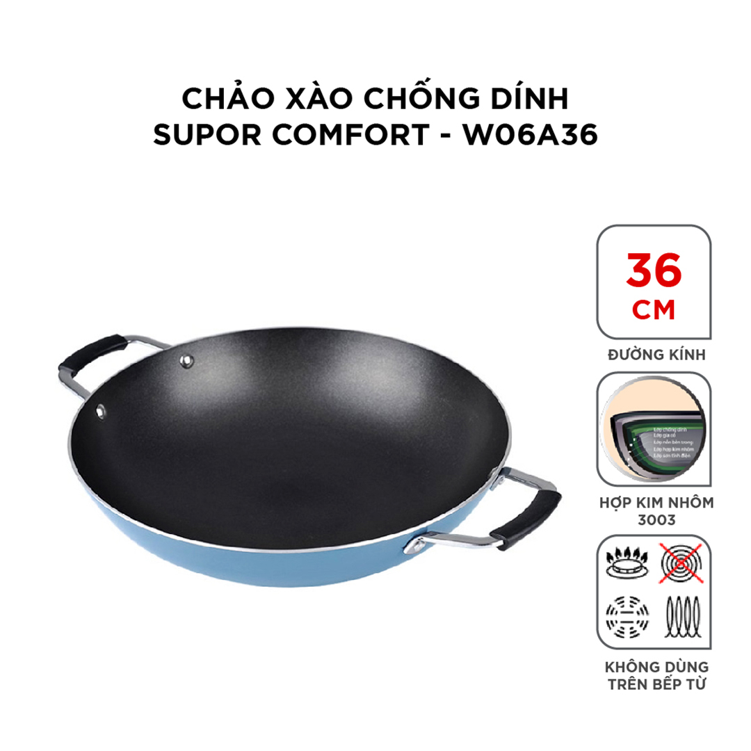 Chảo xào chống dính Comfort Supor