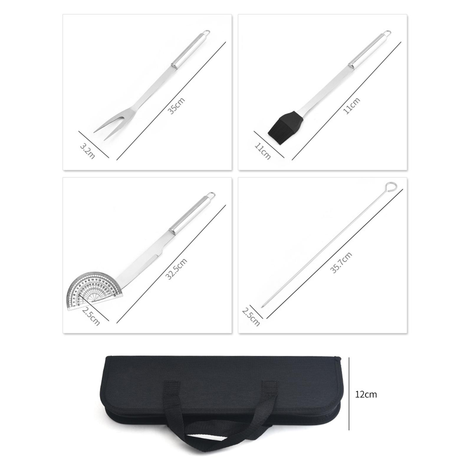 Bộ dụng cụ nướng bằng thép không gỉ có 12 phụ kiện
