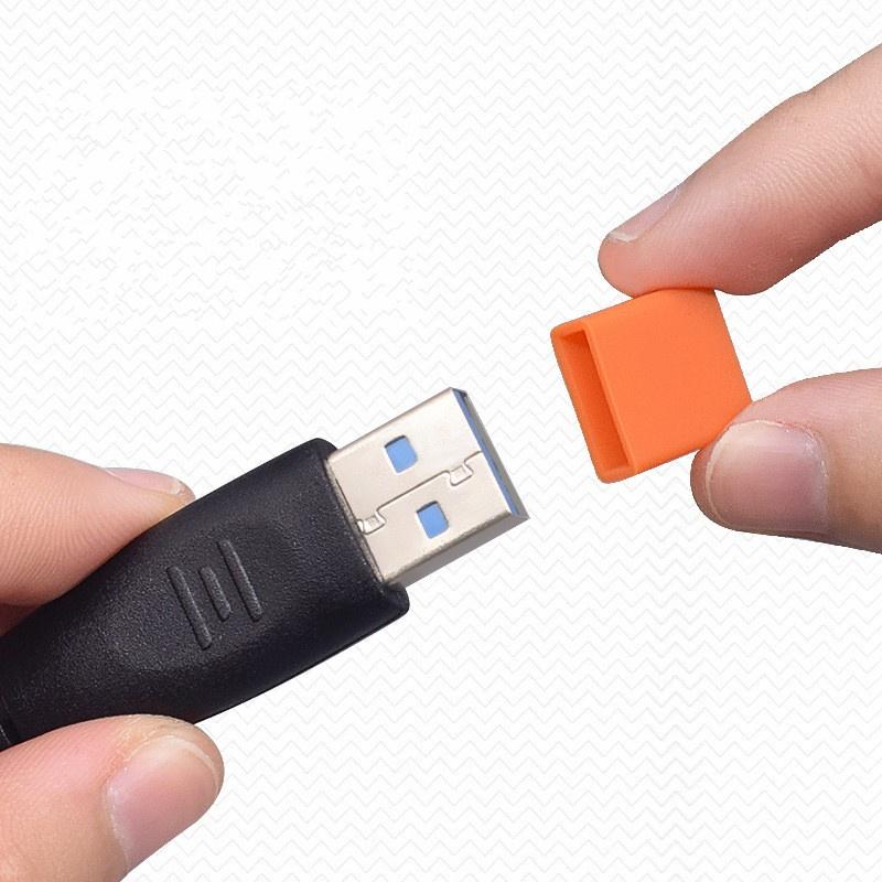 Vỏ Silicon Bọc Bảo Vệ Cáp Sạc USB Chống Bụi Tiện Dụng