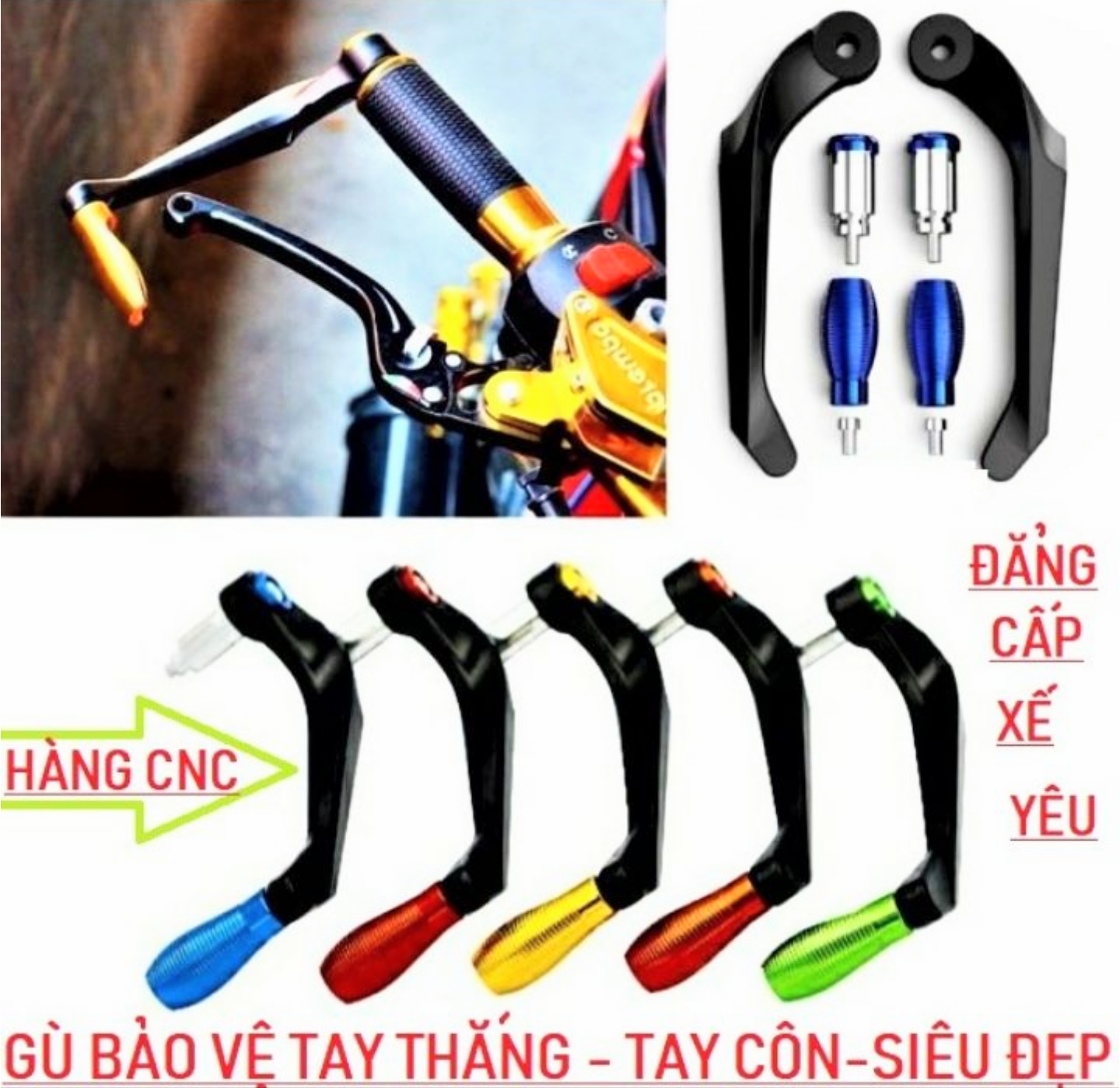 1 CẬP 2 CÁI GÙ CHỐNG ĐỖ BẢO VỆ TAY LÁI XE MÁY CỰC NGẦU CỰC ĐẸP MẪU MỚI HÀNG CHẤT LƯỢNG