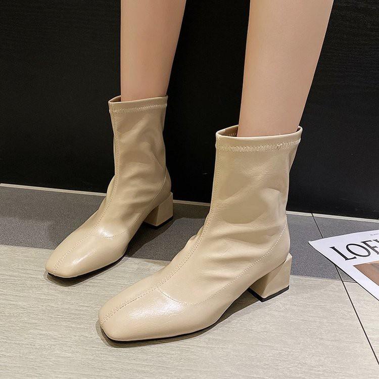 Giày Bốt  Giày cao cổ Martin boots thời trang phong cách hàn quốc đơn giản