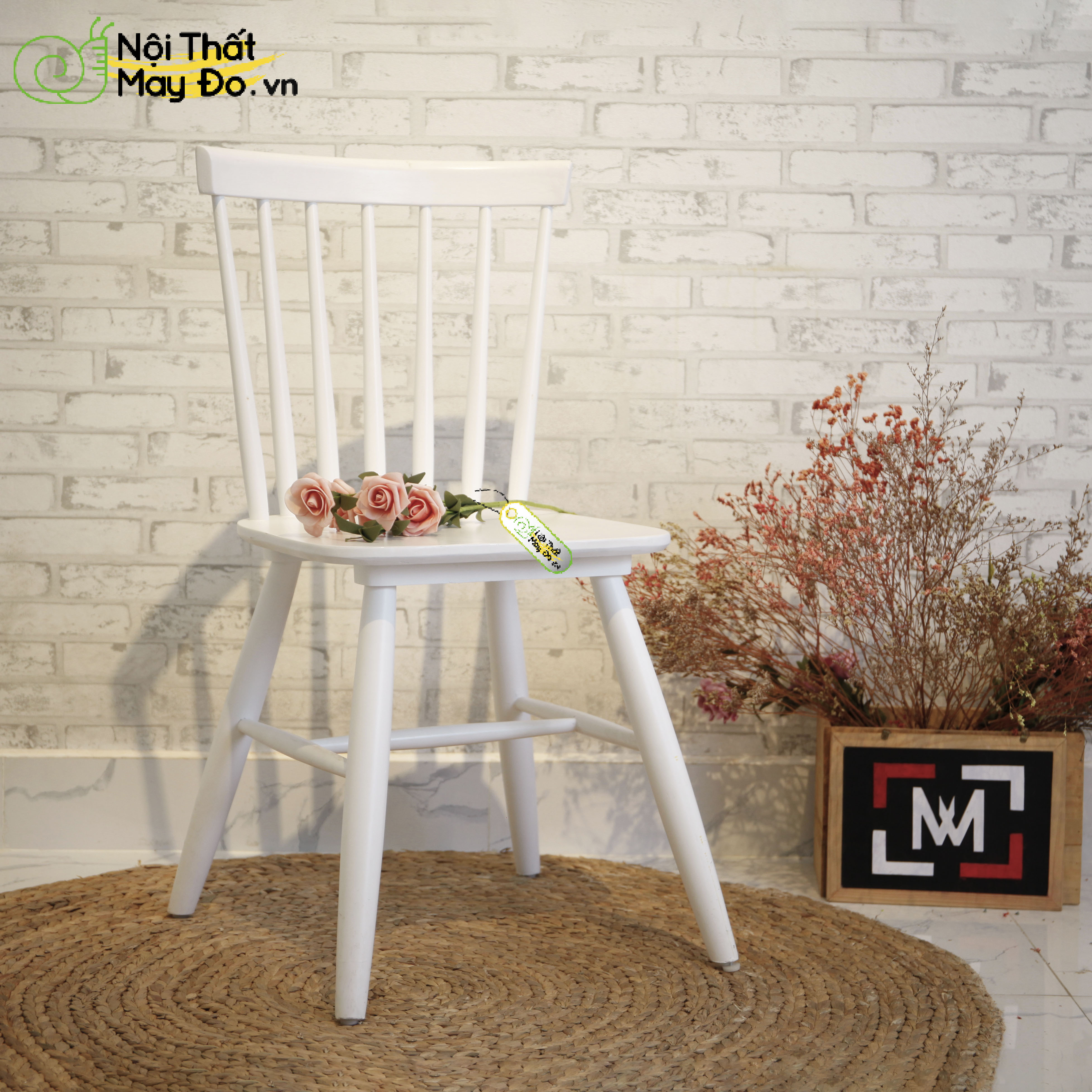 Ghế Gỗ Làm Việc Văn Phòng 7 Nan - Windsor Chair - Nội Thất Phòng Làm Việc