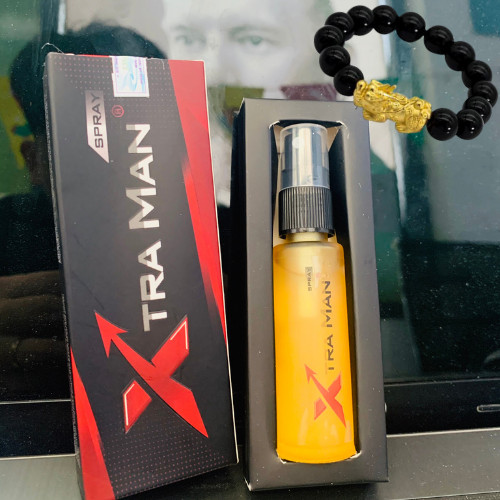 Xịt Xtraman (Xtraman Spray) Giúp Làm Sạch Và Phòng Ngừa Viêm Nhiễm Vùng Kín Nam, Tặng Kèm Vòng Tỳ Hưu