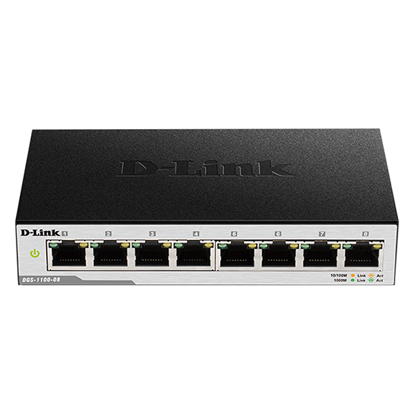 Thiết Bị Chuyển Mạch D-Link DGS-1100-08/RS 8-Port - Hàng Chính Hãng