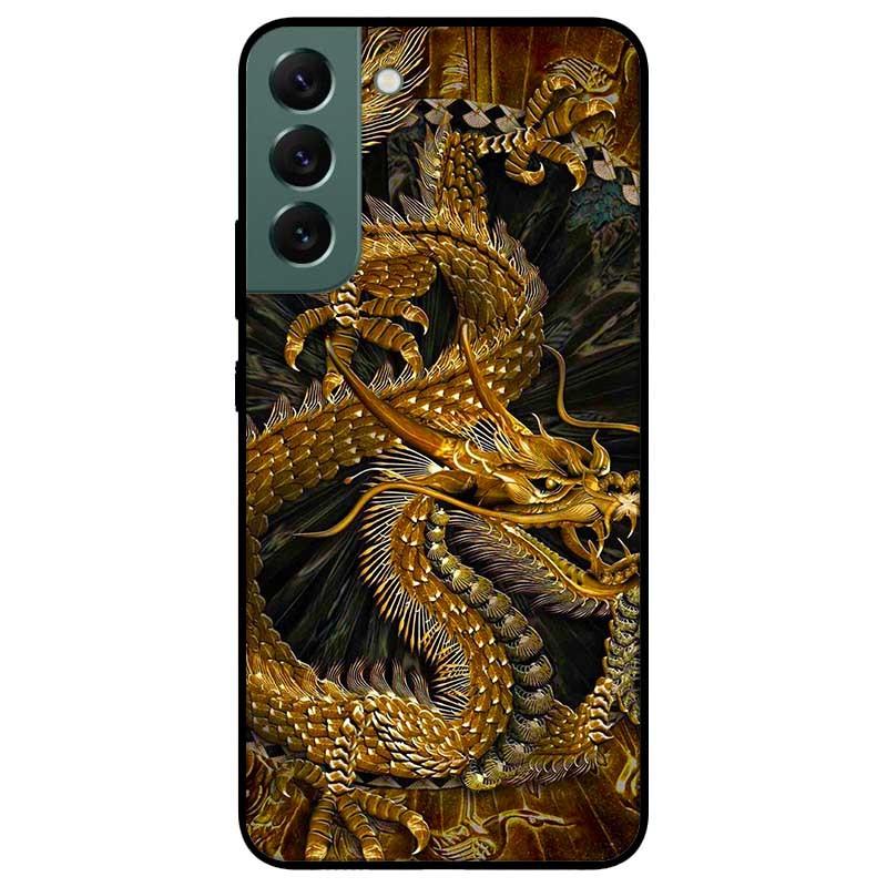 Ốp lưng dành cho Samsung S22 - S22 Plus - S22 Ultra - Rồng Nền Đen