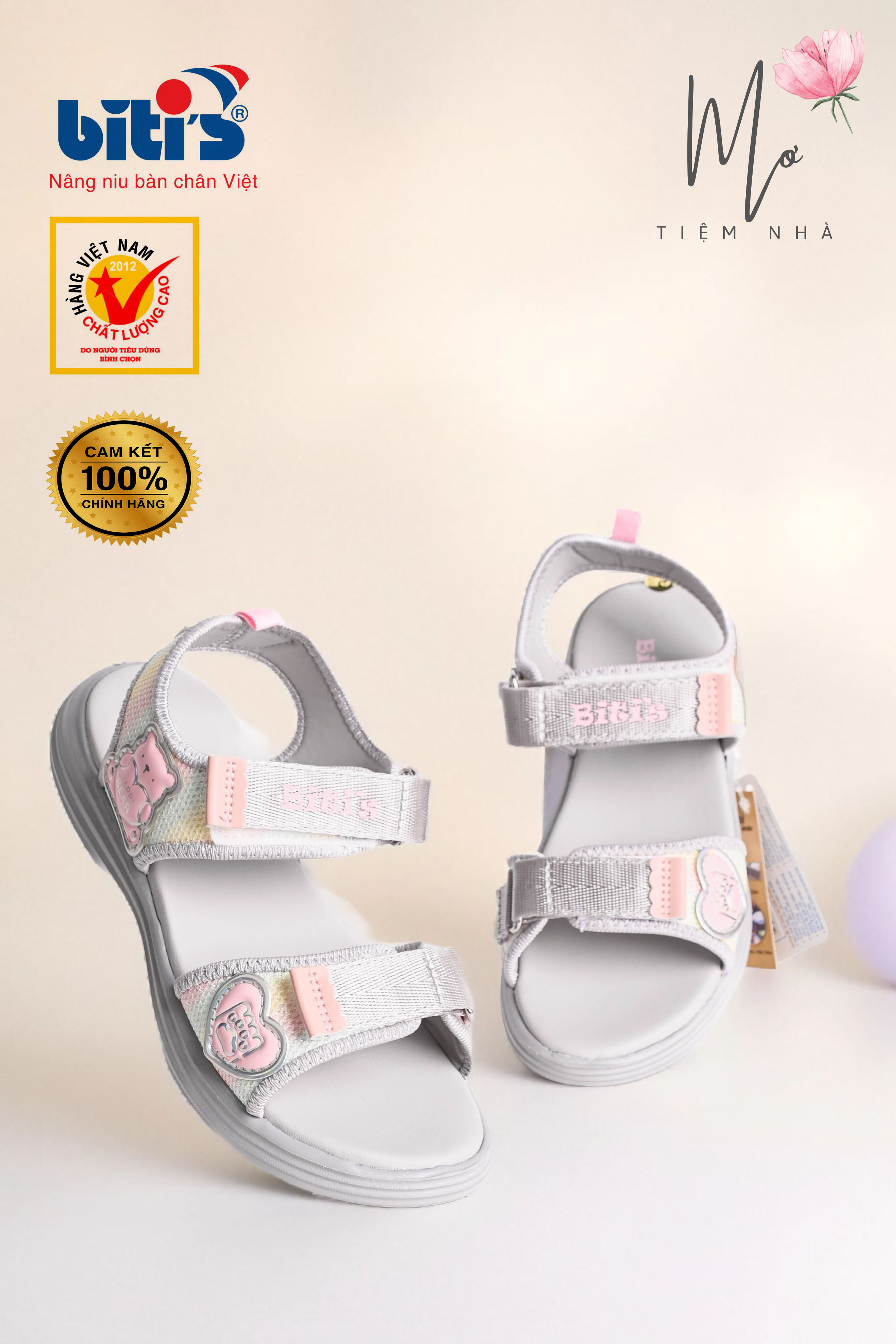 Sandal Biti's bé gái (size 30-37)