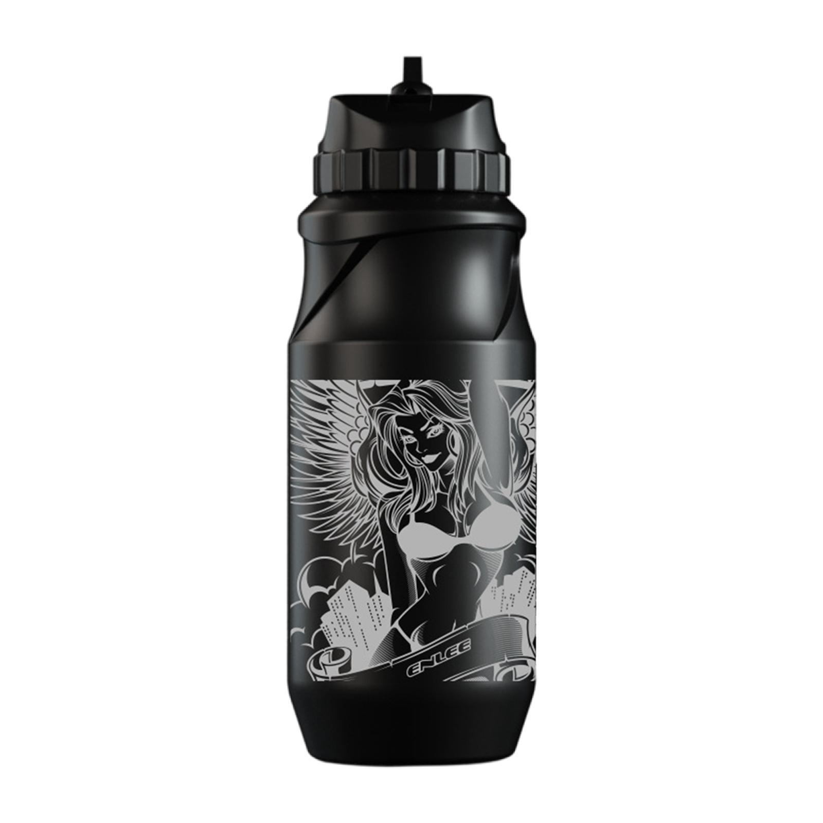 650ml Bicycle Cycling Water Bottle Leakproof PP Body Dustproof Drink Bottle Drink Cup with Lid for Exercise Gym Camping Outdoor Bike