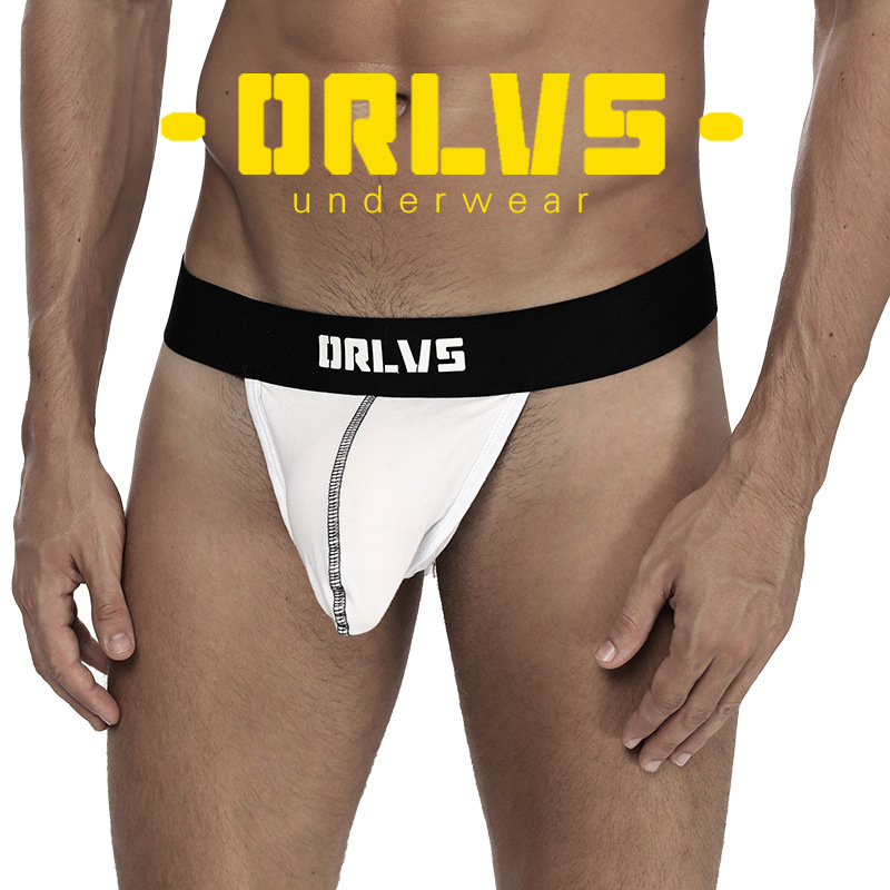 Quần lót nam Orlvs Sexy U lồi đồng tính nam thông Cotton Jocktrap