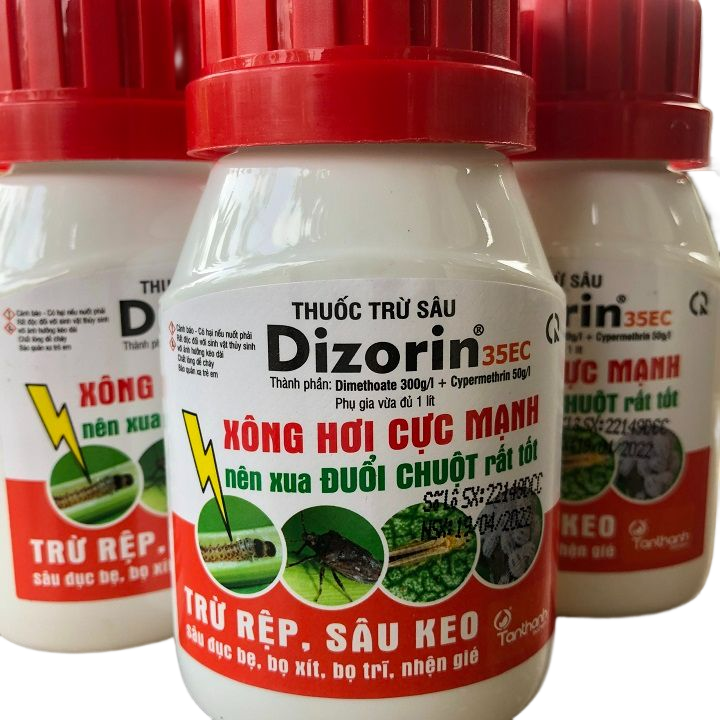 05 lọ Thuốc Trừ Sâu Sinh Học DIZORIN 35EC Trị Nhiều Loại Côn Trùng Gây Hại Trên Nhiều Loại Cây Trồng