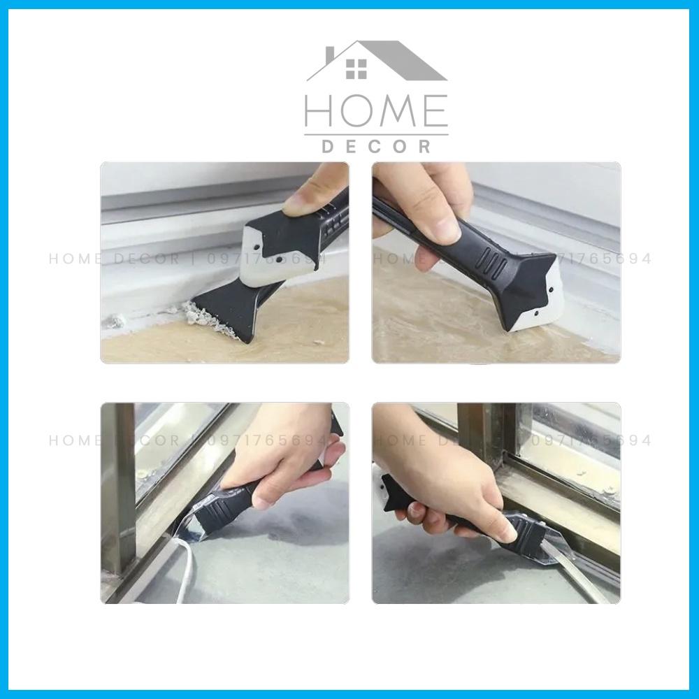 Bộ miết mạch Silicon đa năng 3 trong 1 kèm 5 đầu miết .