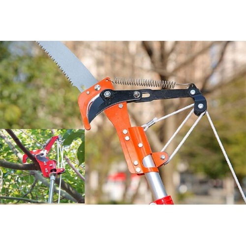 Đầu kéo tỉa cành, cắt cành cây trên cao,hái quả ,kết hợp cưa cành – Tặng đôi găng tay làm vườn chuyên dụng