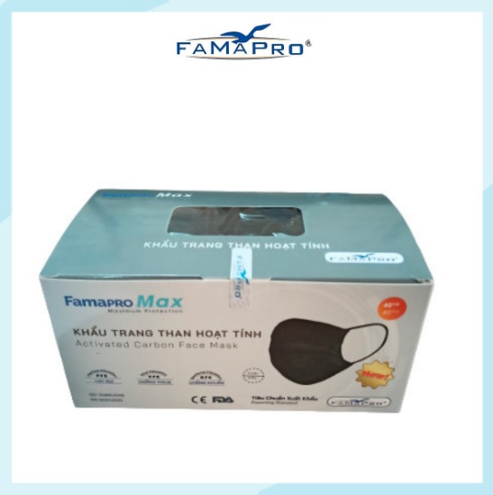 Khẩu Trang Y Tế Kháng Khuẩn Cao Cấp Famapro Max/Kháng Virus, Bụi, Lọc Khuẩn 99%
