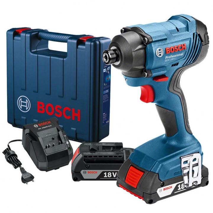 MÁY KHOAN VẶN VÍT DÙNG PIN 18V 1/4 '' BOSCH GDR 180-LI - HÀNG CHÍNH HÃNG
