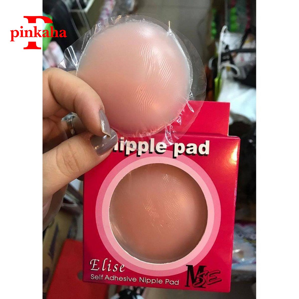 Miếng Dán Ngực Silicon Hộp 5 Cặp Miếng Dán Ngực Siêu Dính Tái Sử Dụng Nhiều Lần H02
