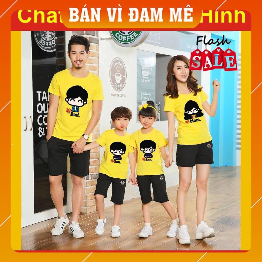 Áo Gia Đình  27, coton co giãn 4 chiều,thun. phông du lịch,đi chơi, thả tim,dad mom baby family