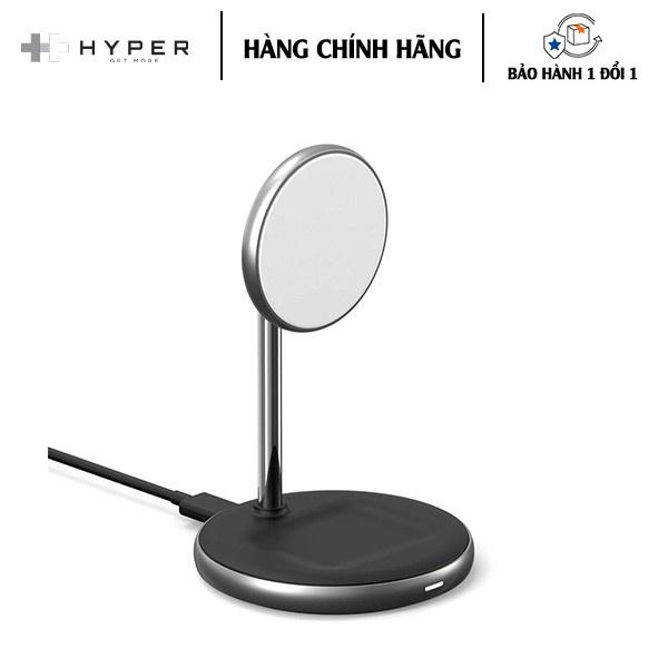 [HÀNG CHÍNH HÃNG] BỘ SẠC KHÔNG DÂY CHO IPHONE 12 SERIES &amp; Cho AIRPODS HYPERJUICE MAGNETIC 2 IN 1 WIRELESS C STAND