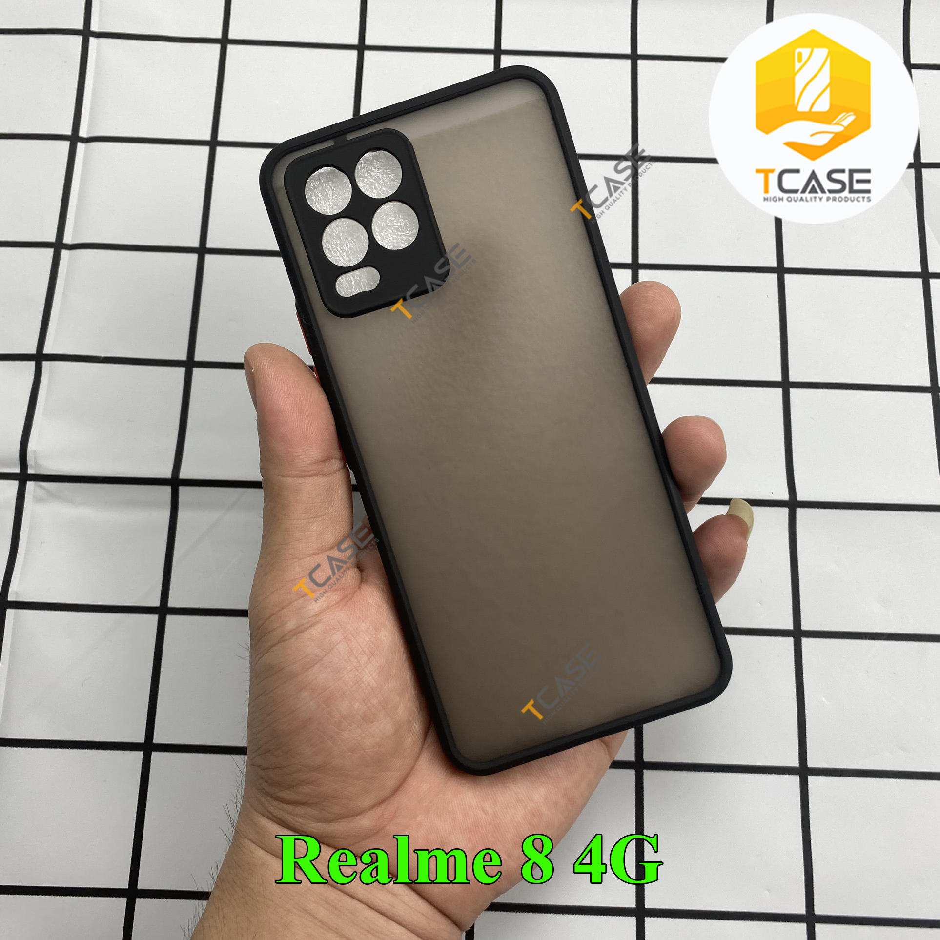 Ốp lưng Tcase dành cho Realme - Ốp nhám mờ chống sốc, bảo vệ camera | Hàng chính hãng - Realme Realme 5, 5s, 5i, 6i, 7,8, 9 4G, 9i, 9Pro C12,C11 2021, C20,C15, C21Y, C25,C25Y, C35