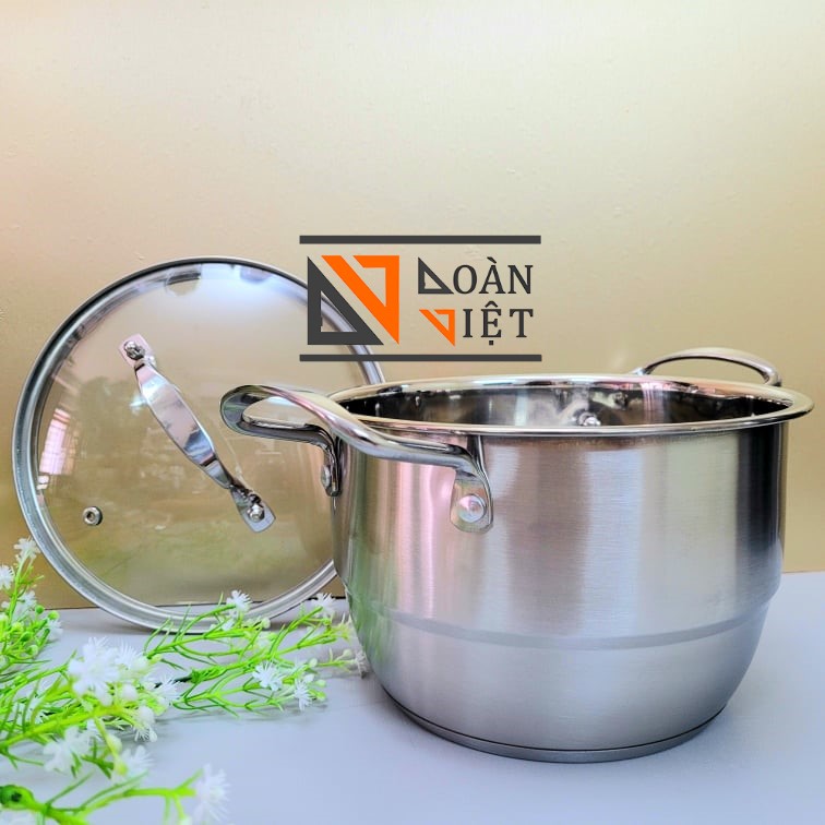 Nồi Xửng Hấp Inox ĐA NĂNG - Vỉ hấp rời sử dụng như Nồi Lẩu SOUP loại lớn sử dụng được các loại bếp, bếp Từ. Nhiều Size ( 28cm, 26cm, 24cm, 22cm, 20cm). Dụng cụ đồ gia dụng Thép không gỉ nồi lẩu soup TIỆN DỤNG