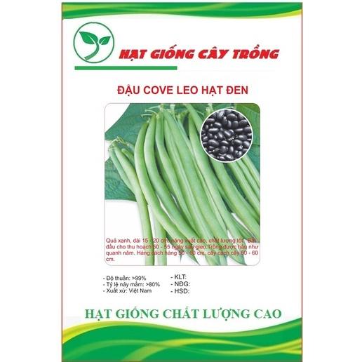 Hạt giống đậu cove hạt đen dạng leo CT142 - Gói 10gram