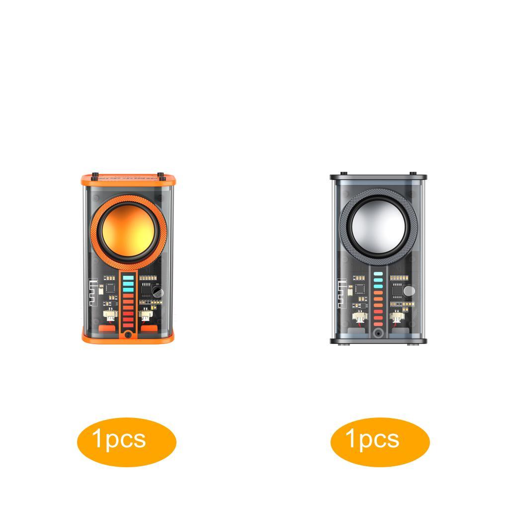 K07/D12/V8 trong suốt mecha loa bluetooth không dây mini di động hỗ trợ loa siêu trầm 3D